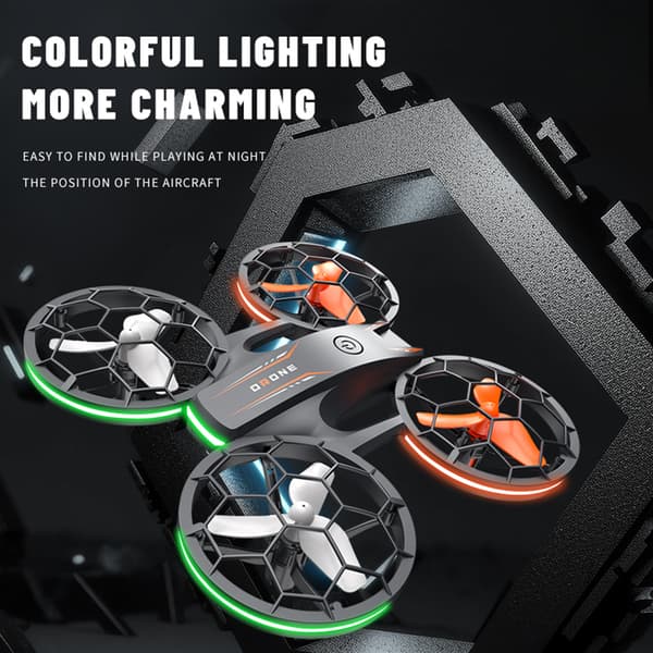 Bärbara belysningar Flygplan Headless Mode Quadcopters Leksaker för barn Vuxna Nybörjare BK 1 battery