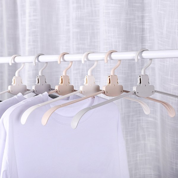 Vikbar resehängare One Click Quick Clothes Collection Klädtorkställ Apricot 10pcs