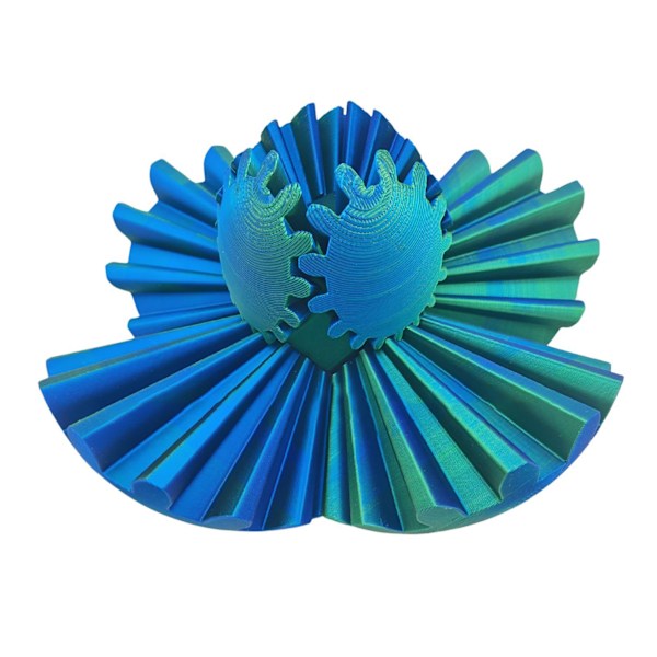 3D-tryckt boll roterande fidgets spinners boll rolig 3D-tryckt stressavlastande leksak för barn vuxna E 6x6cm