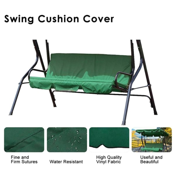 Utomhus Swing Seat Cover Bärbar vattentät hängande stol Cover Red