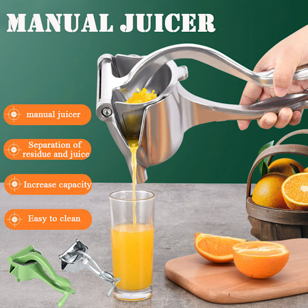 Hushållens handhållna pressjuicer Hållbar icke-elektrisk juicepress för citronapelsiner 360g