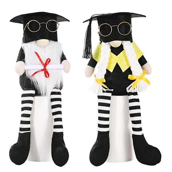 Fönsterdekoration för kontorsdekorationer i sovrummet med examenssäsongen dvärg ansiktslös och kanin Rudolph Doll Male