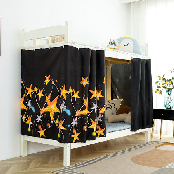 Universal Studentsäng Gardin Privat Område Skydd Våningsgardin För Dorm Cosmic Starry Sky 1.2m