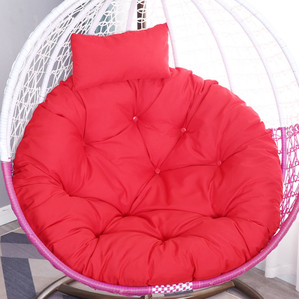 Tjockad Papasan stolkudde Bekväm hängande stolskudde Hängmattor Swing Pad för inomhus utomhus Rose Red 115cm