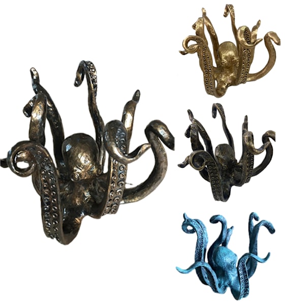 Harts bläckfisk Möbler Ornament Charmig dekorativ modell Födelsedag julklapp copper
