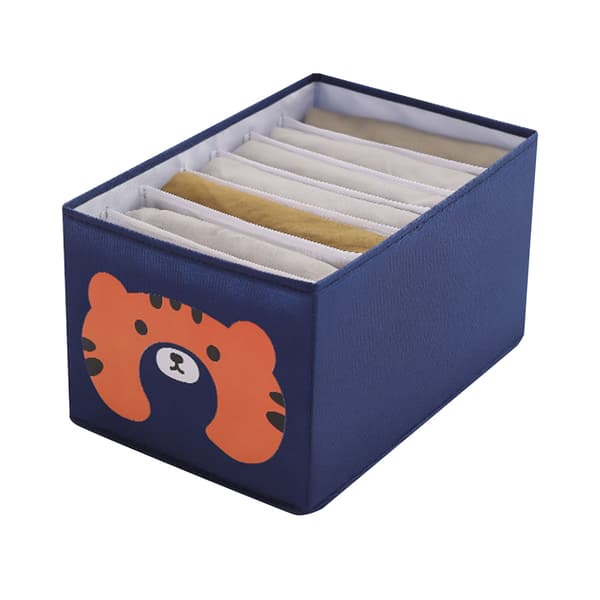 Klädfack Organizer Vikbar Stapelbar för Jeans Kläder Organisation Beige