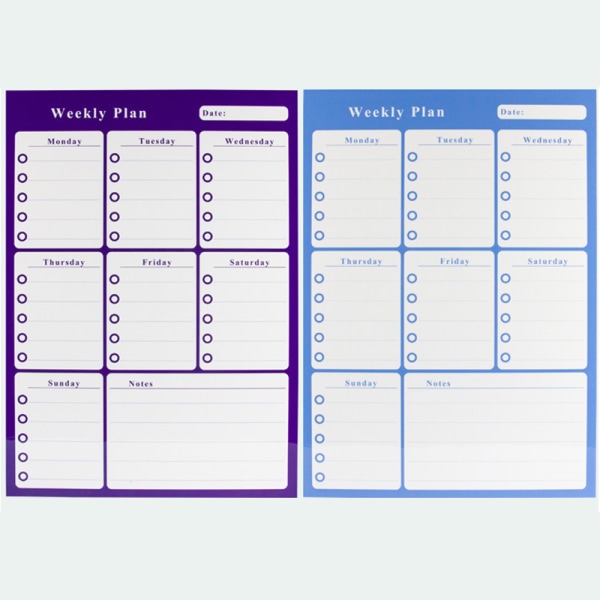 Raderbar kalender för kylskåp Magnetiska whiteboard-kalendrar Månads-/veckoplanerare Organizer Daglig anteckningsbok C
