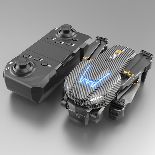 Vikbar trippellins kamera-drönare Optical Flows Positionering Quadcopters för nybörjare Grey 3 battery