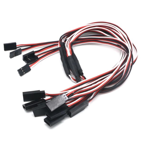30-kärnig/60-kärnig servoförlängningskabel Y-kabel hane till hona förlängningsledningar för R C-helikoptrar 30 Core Brown 60cm