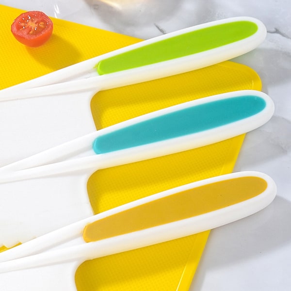 Barns plast fruktknivar Set Säker skärning Tidiga pedagogiska verktyg för barn Barn Toddler 17 Piece