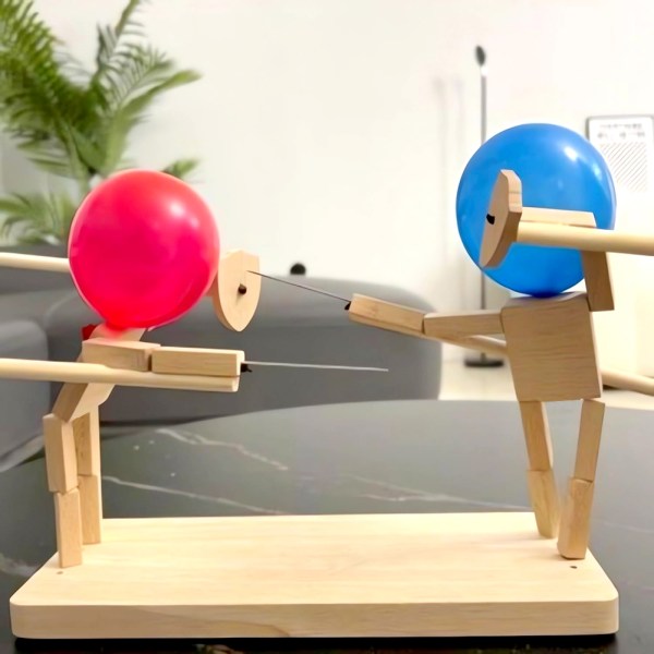 Ballong Bambu Man bekämpar leksak med snabb rytm Spännande fäktdockor spel för fest 3mm