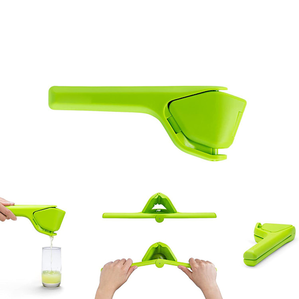 Citruspress Manuell JuicepressLemon Squeezer, Lätt Klämma Mindre Ansträngningar grön