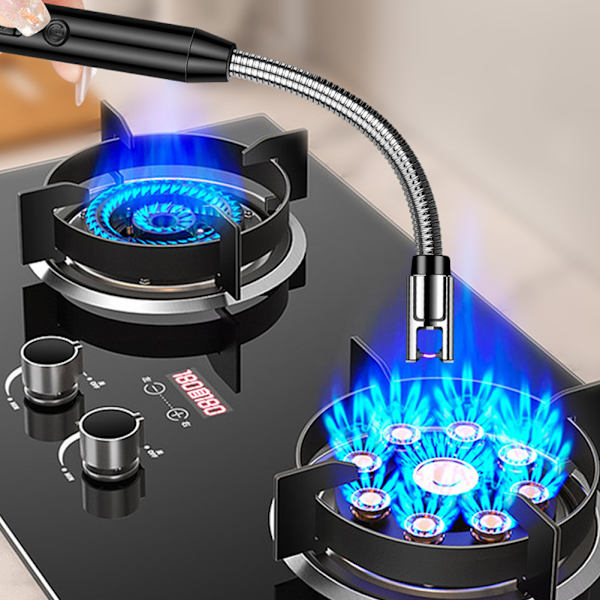 Flexibel slang Elektroniska pulser tändare Multi-purpose säkerhetständningsverktyg för hemkök camping Blue