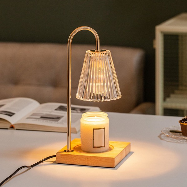 Elektrisk Vaxvärmare Lampa Vintage Nattlampa Aromalampa Sänglampa Bordslampa för Vardagsrum Kontor Sovrummet Yoga Meditation guld