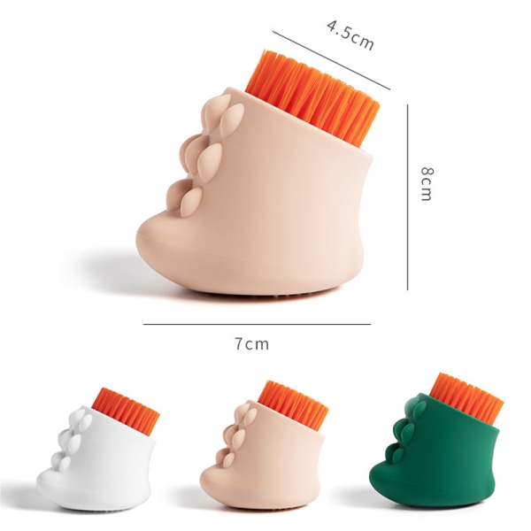 Silikontvätt skurborste Flerbrukshushållskläder Tvättborste skurborste för kläder Underkläder Skor Pink