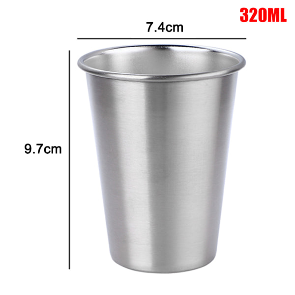 30/70/180/320 ml kopp i metall i rostfritt stål Mugg Dryck Kaffe Öl Tumlare Resa Hemmakontor