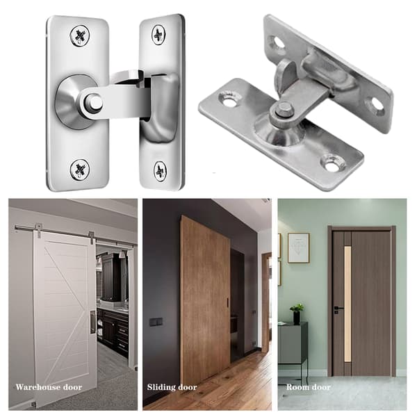 Rostfritt stål 90 graders låslås för hemmet tryckknappsdörr 304 Door Buckle