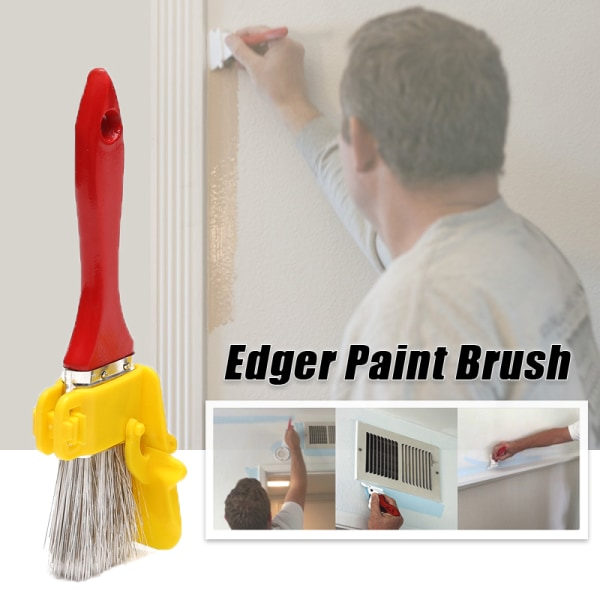 IC 1 sæt Clean Profesional Edger Malepensel Kantskärare Penselværktøj Multi Red brown Red brown