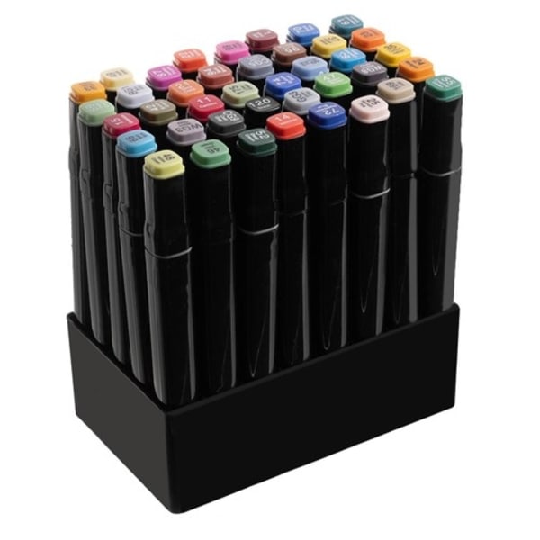 40-pakkaus - Kaksisuuntaiset värikynät kotelossa Multicolor multifärg