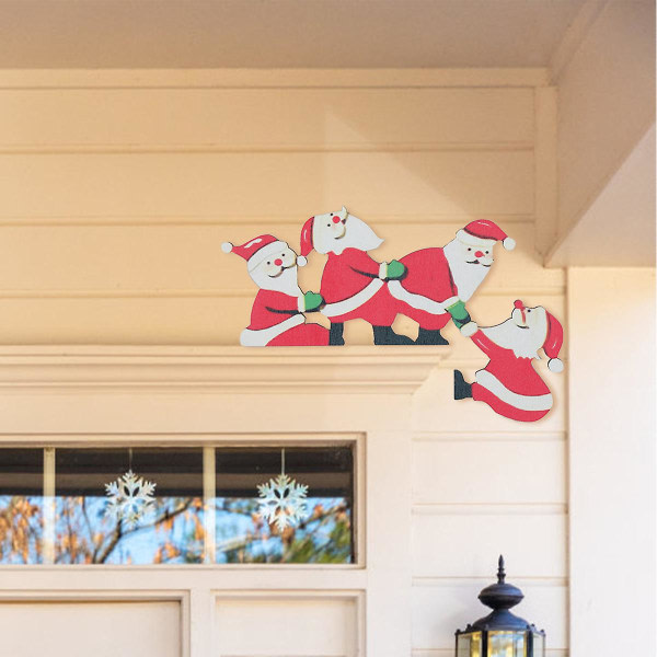 1 st, semestertillbehör, juldekoration för hemmet, jul dekoration av trädörrkarm 7,79"x5,31" C