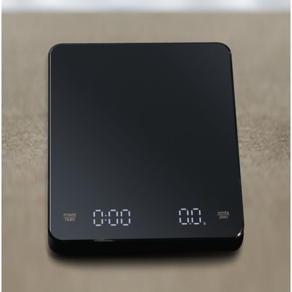 IC Kaffevekt med timer, 0,1 g/3 kg USB, oppladbar digitalvekt