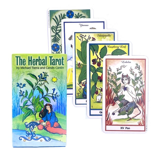 IC The Herbal Tarot Card Prophecy Divination Deck Familjespel Boa Färg en storlek