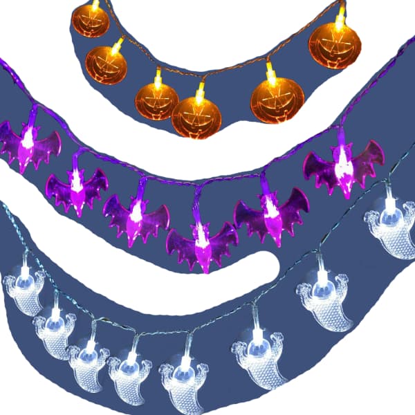 IC Halloween-fe-lampor, Halloween-dekoration, 3 st 3M 20LED
