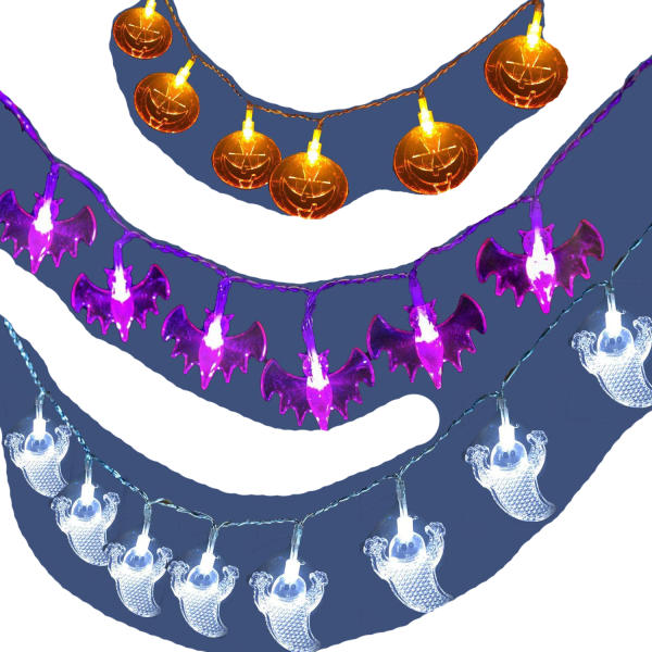 IC Halloween-keijukaistimet, Halloween-koristelu, 3 kpl 3M 20LED