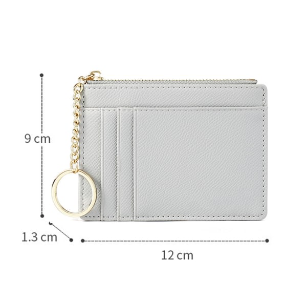 IC Enfärgat case, mininyckelring, liten plånbok grå