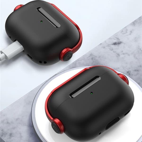 IC AirPods 3 etui - Sæt / Beskyttelse - Låsbar Sort Blå Airpods 3