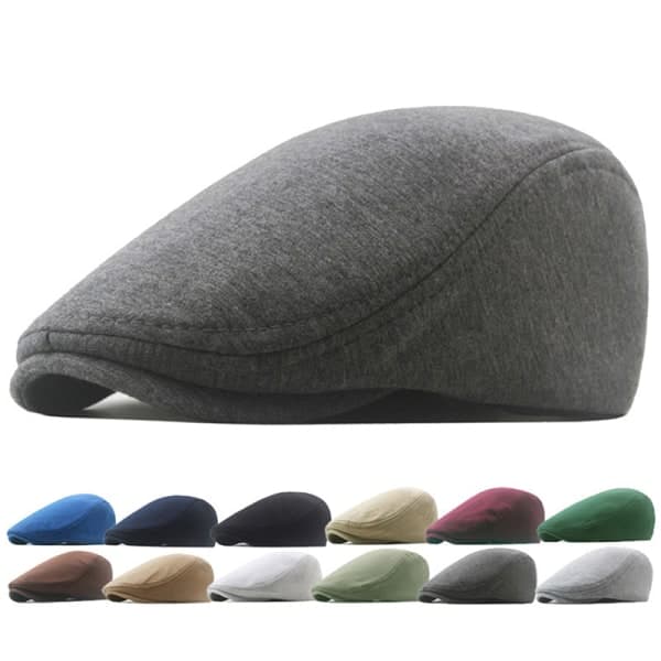 1:a Bomuldshat Herr Dam Hue Blød Casual Basker Solid Unisex Re Hvid en one size