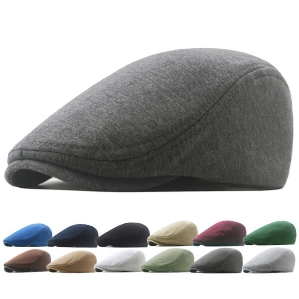 1:a Bomullskepsar Herr Dam Mössa Mjuk Casual Basker Solid Unisex Re Vit en one size