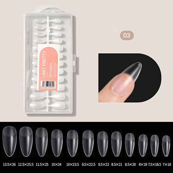 240st Gel X Nails Tip Press on Extension Acrylic Full Cover 3 3