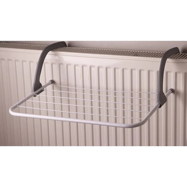 5-bar Foldable Radiator Drying Rack Radiator Towel Holder Clothes Dryer Drying Rack Bar Grey Grey