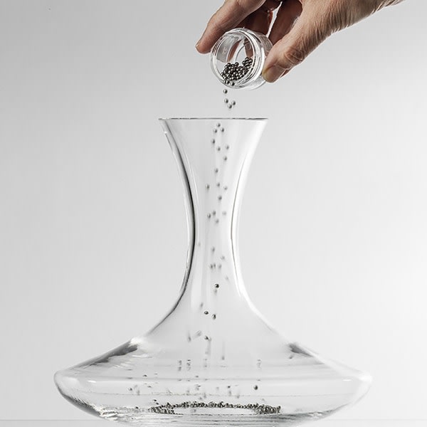 200 stk vinflaske- og te-flekkrensende kuler karaff vannpipe kopp glass bunn