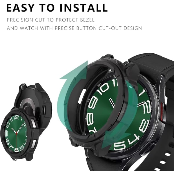 Kompatibelt Bumper-etui for Samsung Galaxy Watch 6 Classic 47 mm, Bezel IC