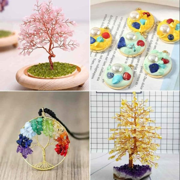 IC Uregelmæssige Stenperler Naturlige Ædelstenperler Kit DIY