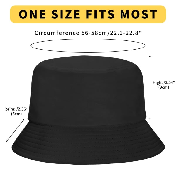 2-pack buckethatt för kvinnor Herr sommarresor Strandsolhatt utomhushatt Unisex buckethatt (svartvit)