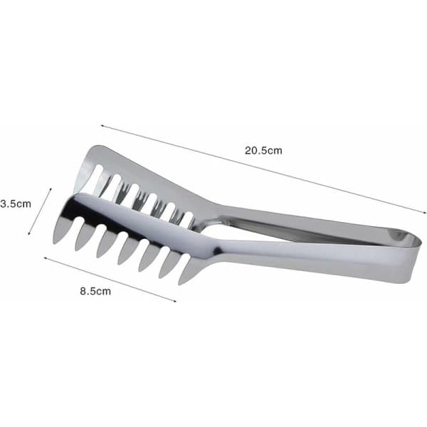 IC Spaghetti-tænger 20,5 cm, rustfrit stål, INOX Spaghetti-tænger, Spaghetti-server, Varmebestandig serveringstænger