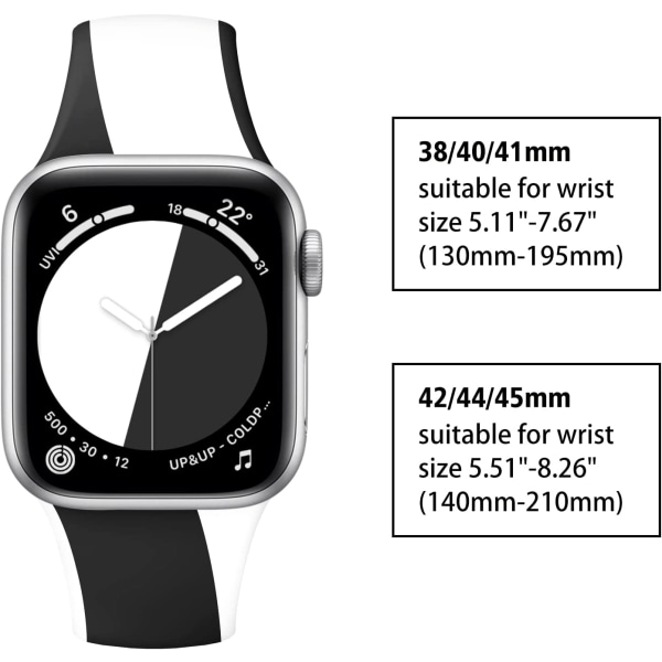 IC Designet til Apple Watch Rem 42/44/45 mm (sort/grøn)