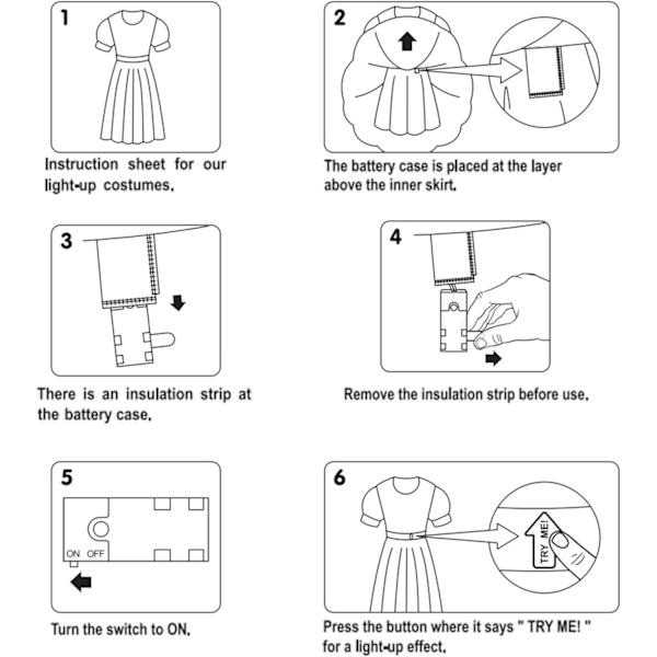 Lysende heks kostume til piger Halloween kostume sæt Small (5-7 yrs)