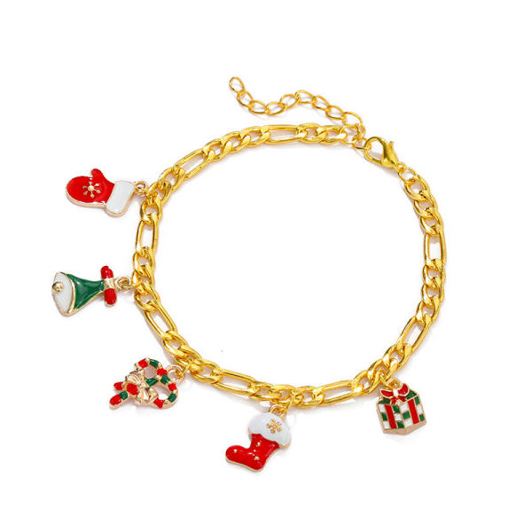 2022 jularmband, smycken DIY Utsökt kit present för flickor Kvinnor Barn Tonåringar Toddler 2-pack