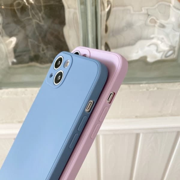 iPhone-serien Straight Edge silikondeksel med imitert væske iPhone14