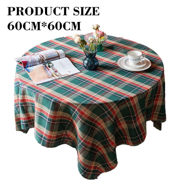IC Høst duk firkantet julepledd duk rynke 60cm*60cm