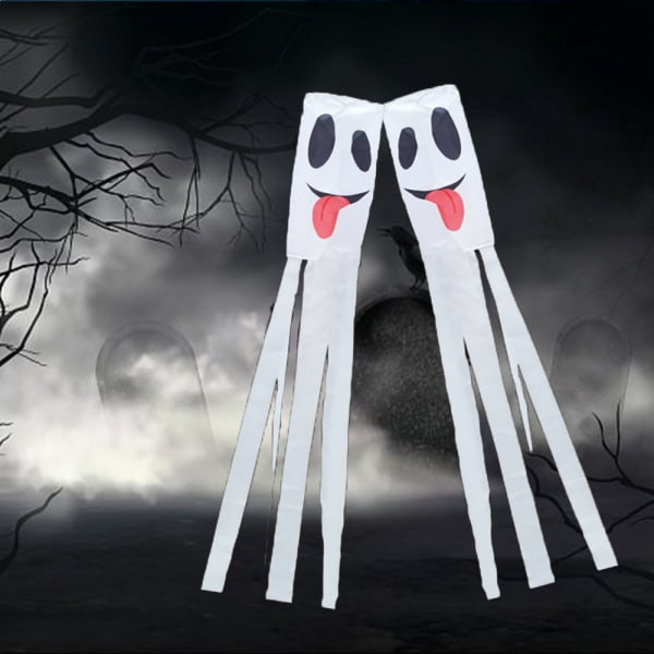 IG 2-pakkia haamulipuolilippuja, halloween-sukat ulkokäyttöön riippuva malli 2