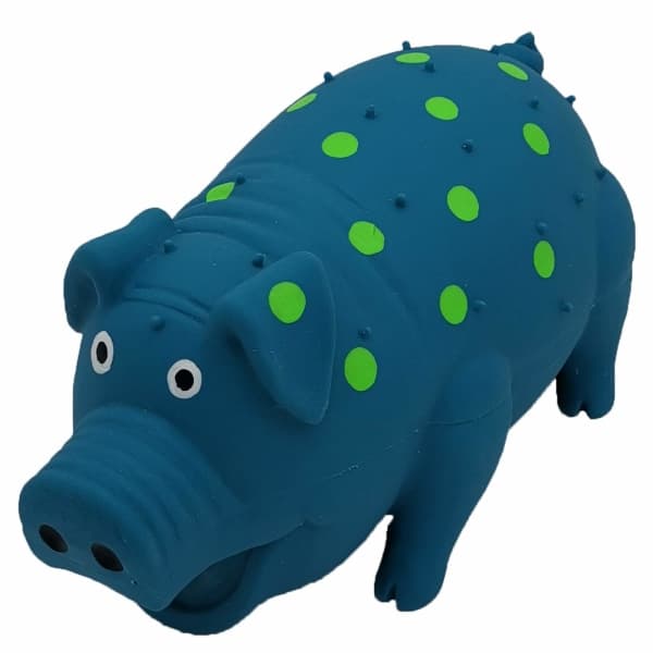 IC Pipende grise-hundlegetøj, gøende grise-hundlegetøj til små, mellemstore og store hunde - Blå