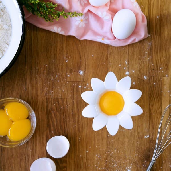 IC Plast Egg Separator, Egg White and Yolk Separator, Kitchen Gadgets, Baking Tools, Egg Extractor, Sweet Flower Design