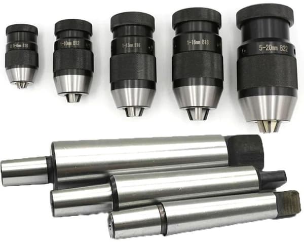 Mt3MT1 MT2 MT3 B10 B12 B16 B18 B22 1 sett for borechuck selvstrammende borechuck CNC-maskin (MT3-B18(1-16MM))