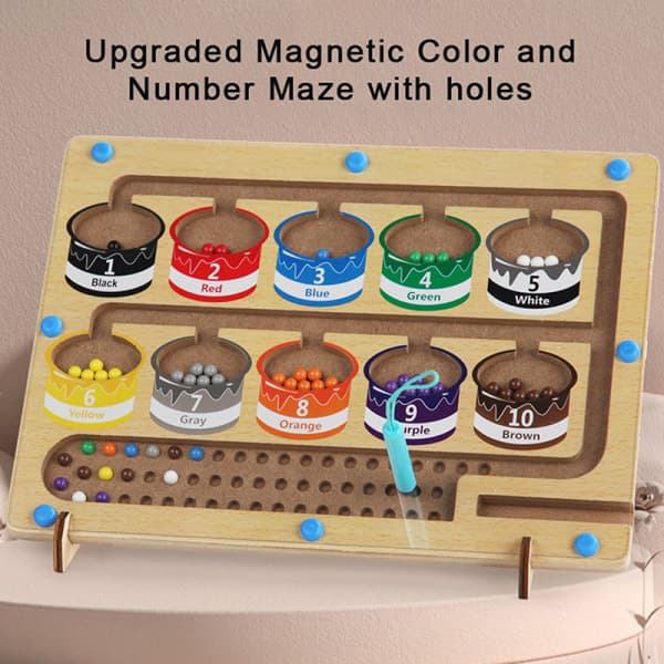 IC Magnetisk farve- og nummerlabyrint B