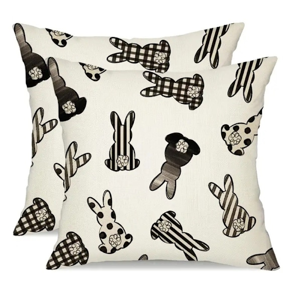 Jul Påsk Kuddfodral Bil Soffa Kudde Nordisk Kontor Linne Kuddfodral (Utan Kuddkärna) 11 45cm*45cm